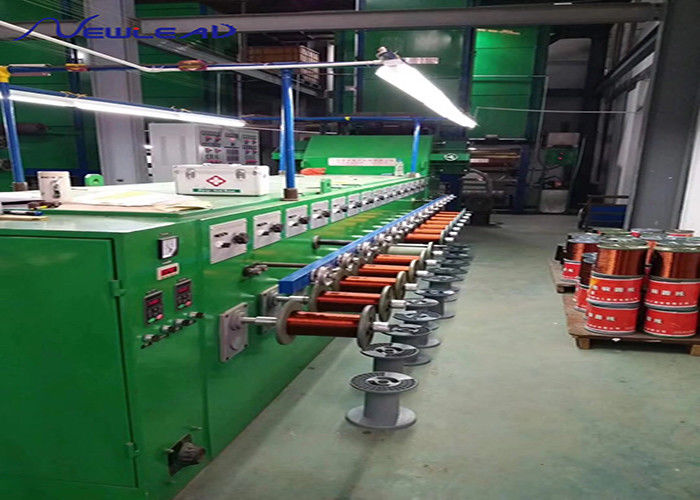 Drawing Copper Wire Vertical Enamelling Machine Inlet 2.6 To 3.6mm Finished Diameter 1.0 To 2.5mm